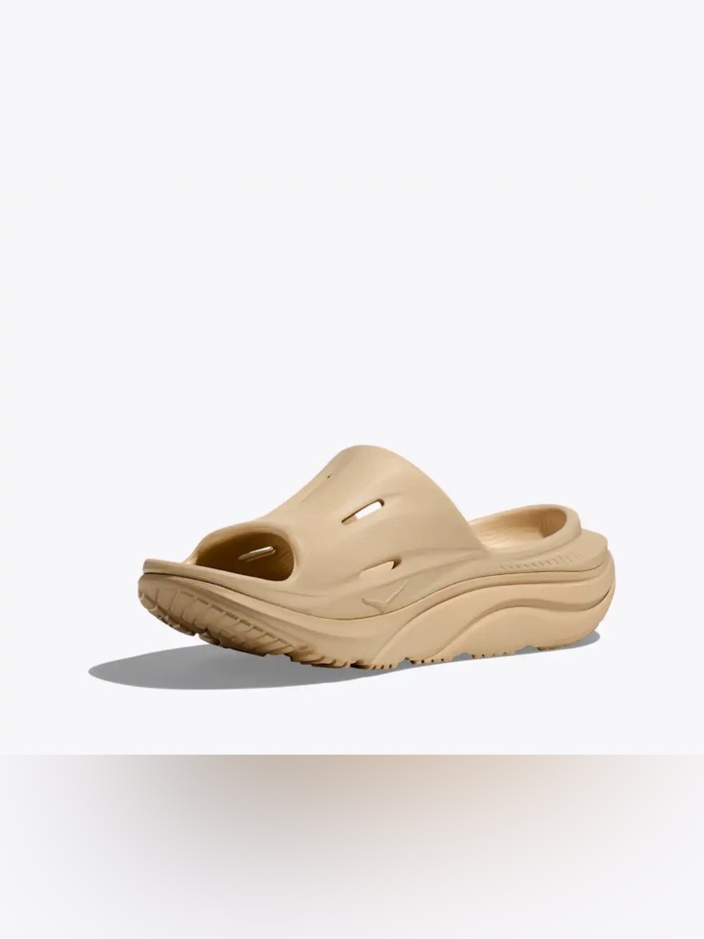 Hoka ORA Recovery Slide 3 Unisex Slip On Athletic Sandal Sand Light Tan W8 M 6 - Picture 3 of 11